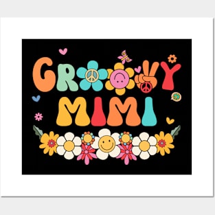 Groovy Mimi Matching Family 1St Birthday Party Posters and Art